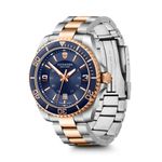 Reloj_Maverick_Large_correa_acero_inoxidable_bicolor_dial_azul_Victorinox_2